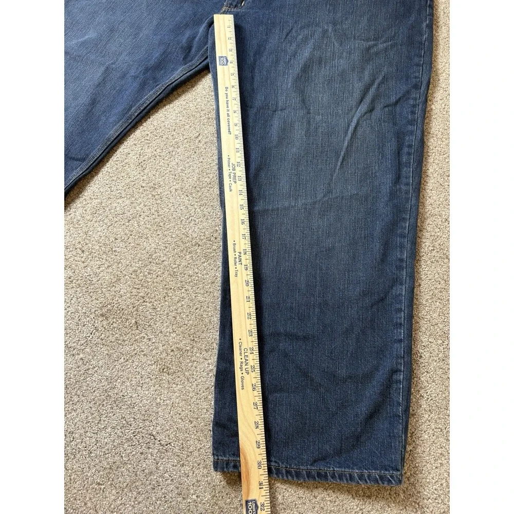 Carhartt Men's Jeans 52x30 Relaxed Fit Denim Blue Cotton Blend‎